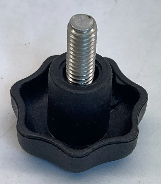 Clamping Knob 1-1/2” Plastic Seven Pointed Head Male 5/16-18 x5/8”(23D32)