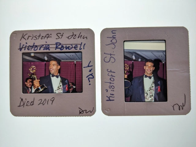 Dw5-436 Kristoff St. John Lot (2) 35Mm Orig Slide Via Dianna Whitley