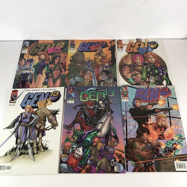 Gen 13 Mixed Lot Of 6 Comic Books Bootleg Image