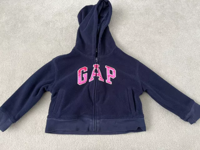 GAP Girls Navy Fleece Gap Hoody Age 3 Years