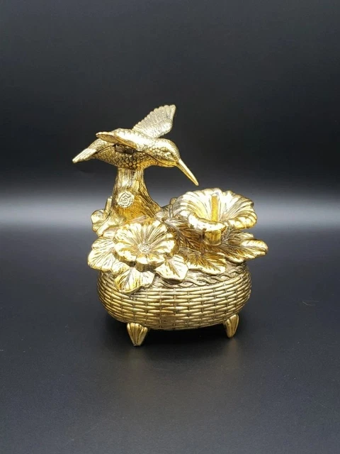 MUSICAL MUSIC BOX Birdcage Mechanical 1960's Saezuri Japan