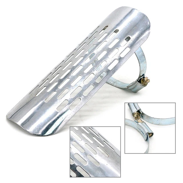 Exhaust Muffler Pipe Heat Shield Cover Heel Guard Motorcycle - Foto 10