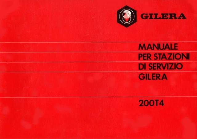 MANUALE USO E MANUTENZIONE  GILERA 200 T4 EPOCA 39 pag ITALIANO PDF