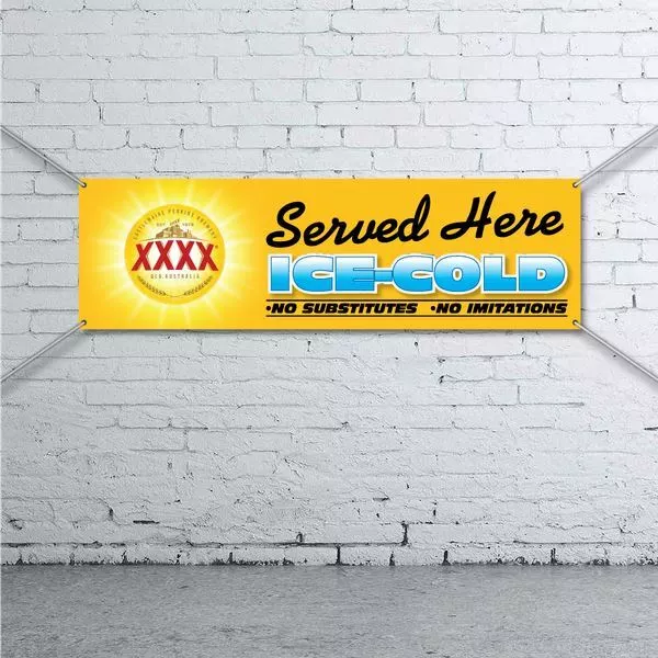 XXXX Banner -  Mancave Bar Beer Shed Fourex Garage Wall Sign Gift Served Aussie