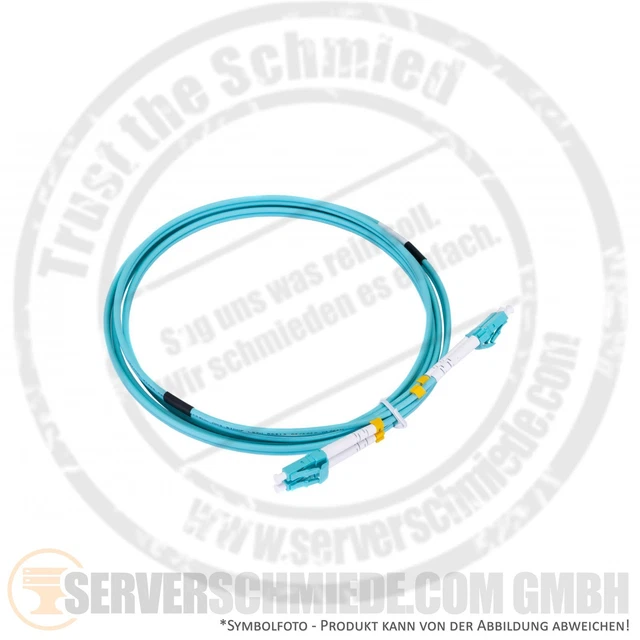 LWL 2m Glasfaser Kabel 2x LC Duplex 50/125 OM3 Patchkabel Netzwerk Optisch