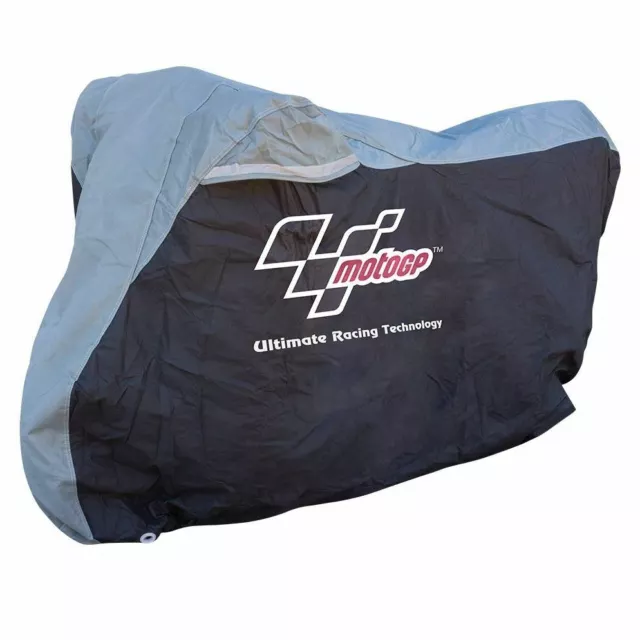 MotoGP Rain Motorcycle Bike Cover Waterproof Outdoor Medium Fits Up To 600cc New