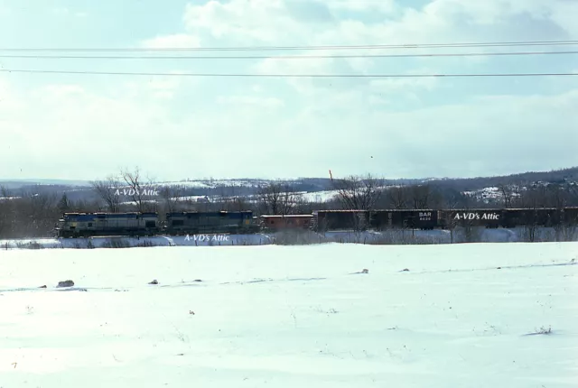Orig slide D&H Delaware Hudson Alco C628 610  601 pusher Schenectady NY 1978 BIN