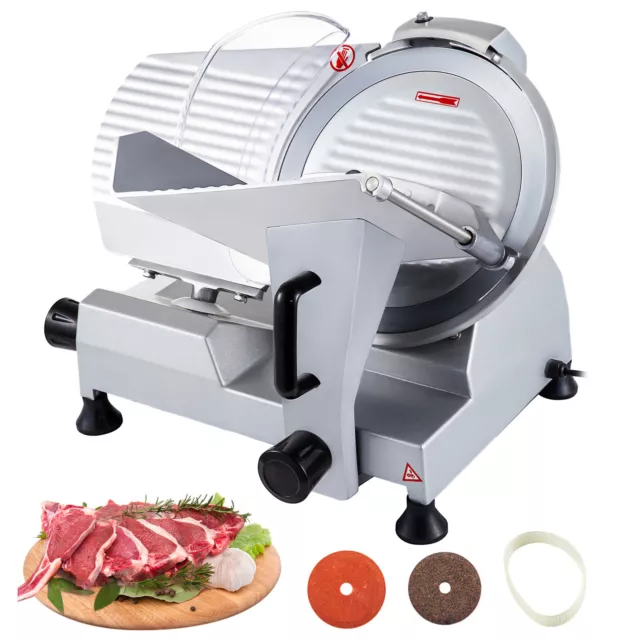 VEVOR Cortafiambres de Carne 250W 220mm Cortadora de Fiambre Maquina Profesional