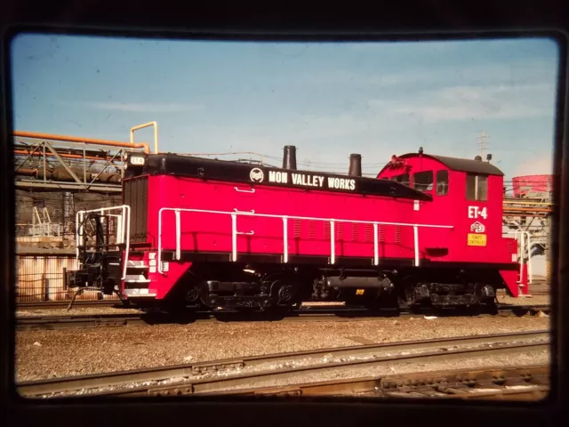 ZS06 TRAIN SLIDE Railroad Short Line Mon Valley Works US Steel ET-4 Rankin PA