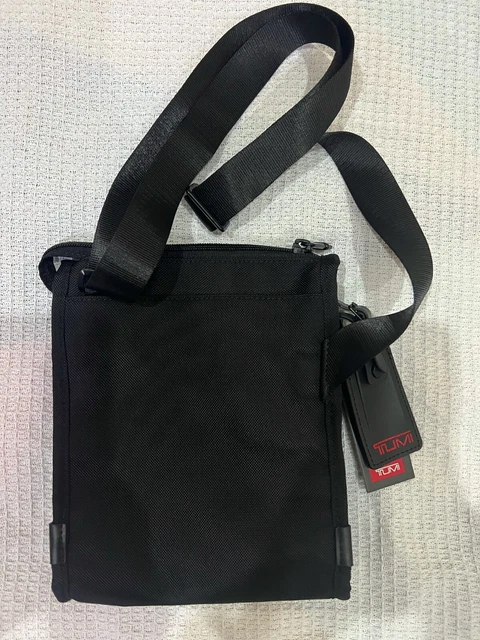 TUMI - Alpha 3 Small Pocket Crossbody Bag Black-NEW 9