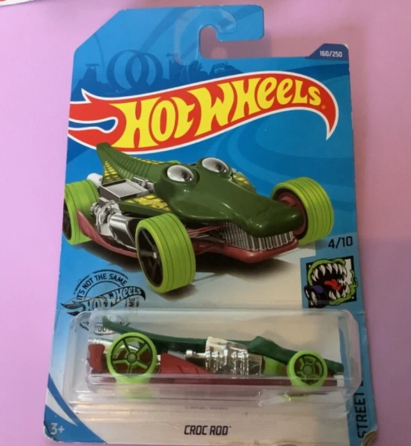 Hot Wheels 160/250 - STREET BEASTS 4/10 - Croc Rod - Long Card - GHD36