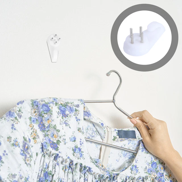 luXva® Ganci da parete in bambù, 5 pezzi, ganci appendiabiti in legno, per giacche, cappotti, sciarpe, borse, cappelli e altro ancora, ganci minimalisti