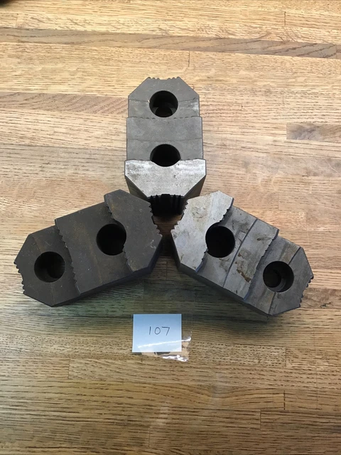 Cushman ??? C-203554 Lathe Chuck Top Jaws  Lot Of 3