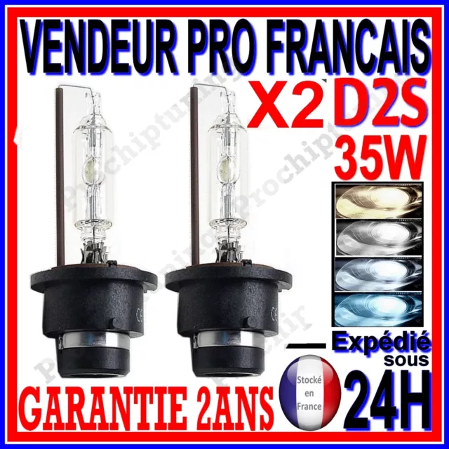 2 Ampoule Au Xenon D2S 35W Hid Lampe Feu Phare Eclairage En Blanc Blanche Bleu