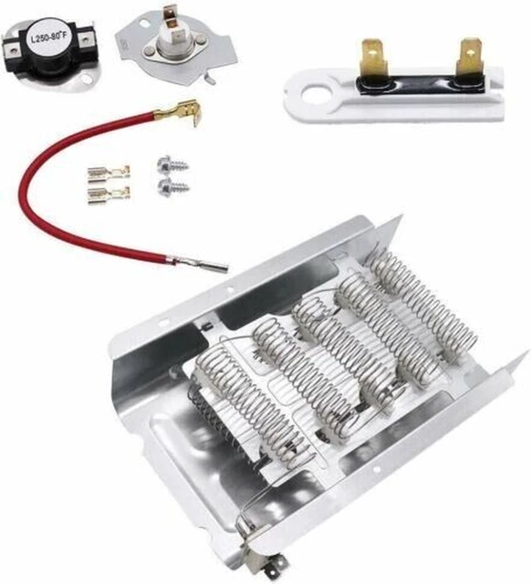 DRYER HEATING ELEMENT Thermostat for Whirlpool WED4815EW1 WED4800XQ1
