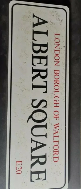 Eastenders autographs road sign plaque signed original peice collectors item 2