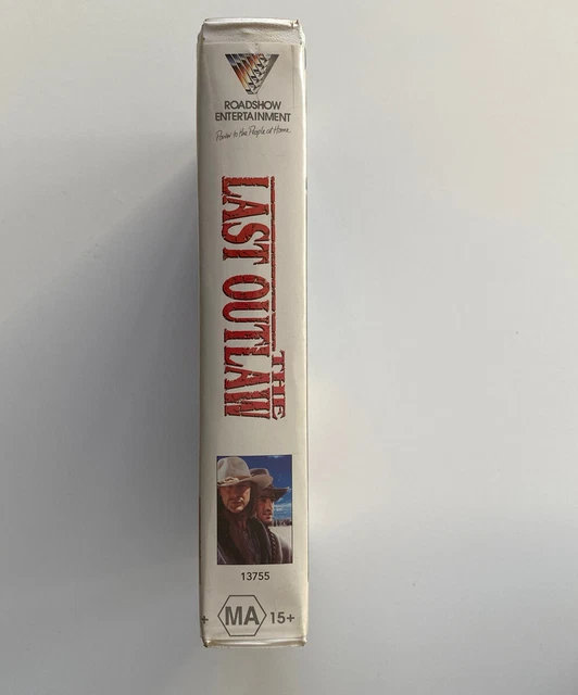 THE LAST OUTLAW [VHS] Roadshow Video 1993 TV Movie Ex-Rental Tape ...