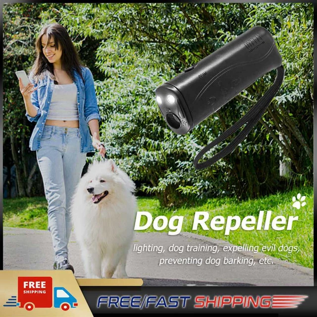 Dispositivo anti ladridos para perros con LED para accesorios domésticos para mascotas (negro A)