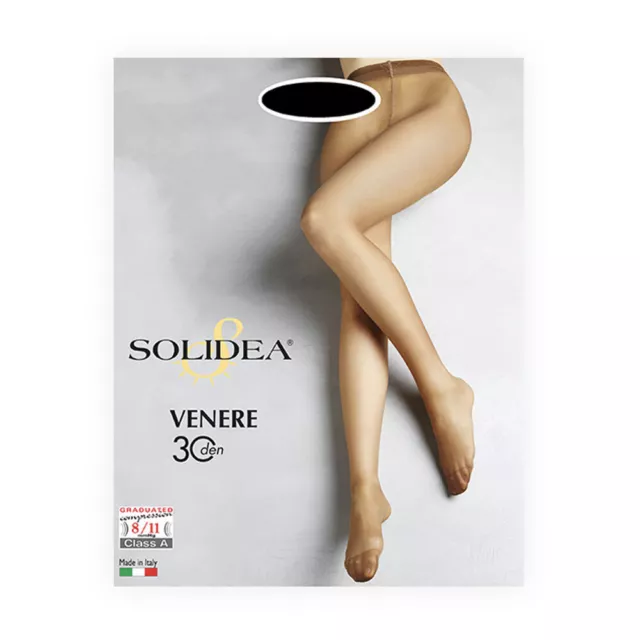 Venere Collant Tutto Nudo 30 Den Solidea® Colore Glace Taglia 3-ML 1 Paio