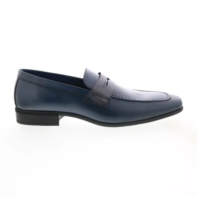 Bruno Magli Mineo MB1MINN0 Mens Blue Leather Loafers & Slip Ons Penny Shoes 13