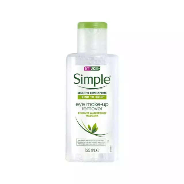 3 x Simple Kind To Eyes Eye Make Up Remover 125 ml