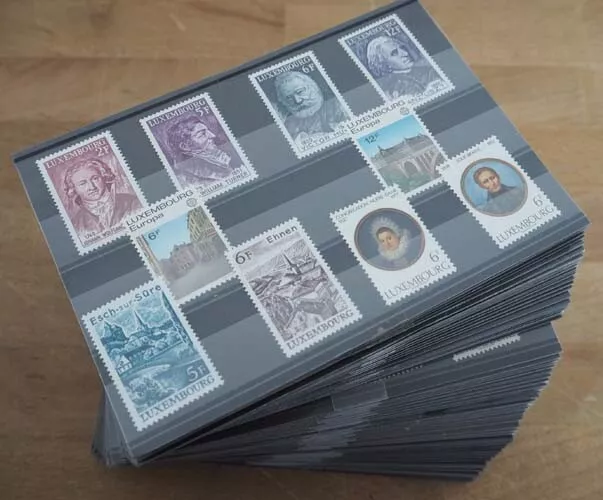 1977 Luxemburg; 65 komplette Jahrgänge ohne Block, postfrisch/MNH, ME 975,-