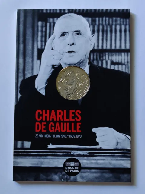 Rare 10 Euros Argent Charles De Gaulle 2020