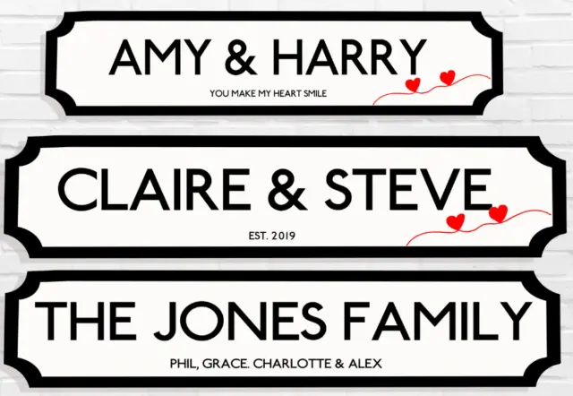 Personalised Street Sign, Family Sign, House Name, Personalise with your Family