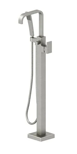 Jacuzzi Tub Filler Faucet NW55826 Faucet Brushed Nickel, Square, New Strapped