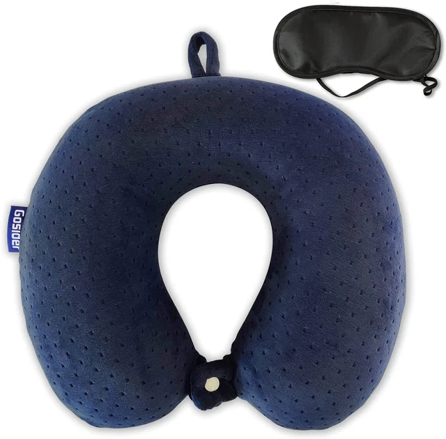 Memory Foam Travel Pillow, Comfortable Travel Neck Pillow U Shape, Support Neck