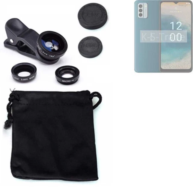 Pour Nokia G22 Objectifs Smartphone Lentilles fisheye macro grand angle