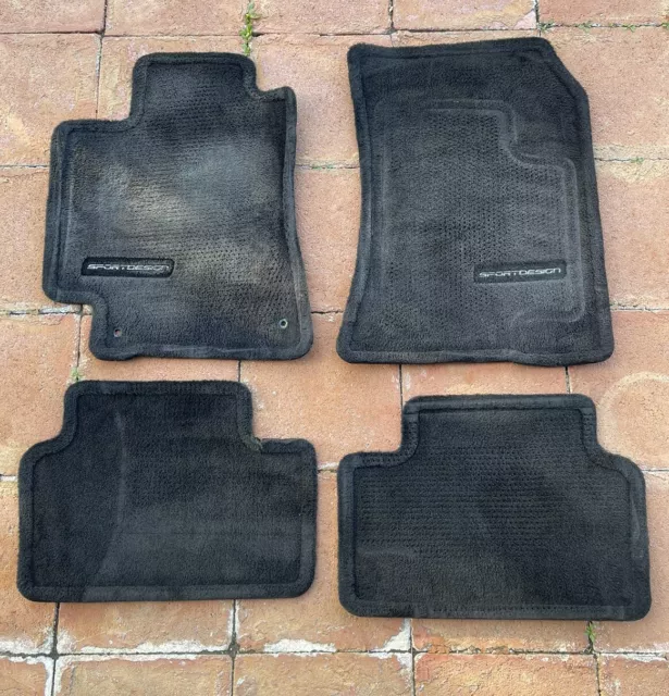 2002-2005 Lexus IS300 OEM Sport Design Floor Mats Full Set BLACK Front Rear USED