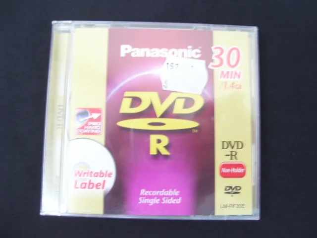 Panasonic Dvd-R Camcorder Disc Lm-Rf30E  30Min Single Sided 1.4Gb Dvd Camera