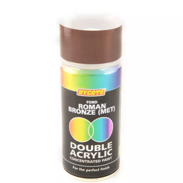 Hycote Ford Roman Bronze Metallic 150ml Double Acrylic Spray Paint Aerosol