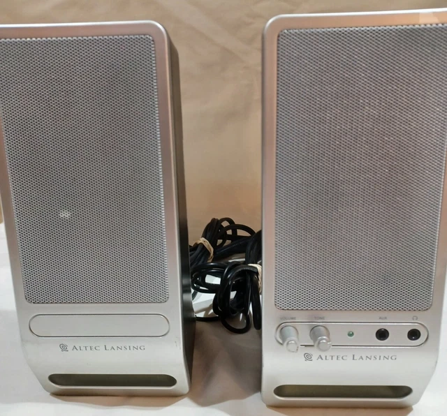 ALTEC LANSING VS2320 Computer Speakers 3.5mm Aux , Headphone Jack
