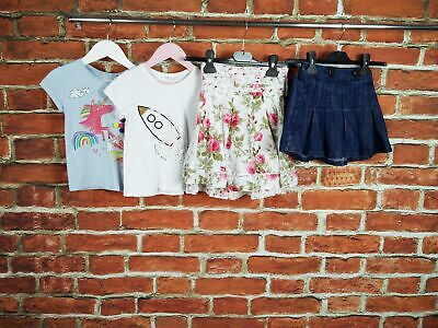 Girls Bundle Age 3-4 Years 100% Next Skirts T-Shirts Summer Holiday Set 104Cm