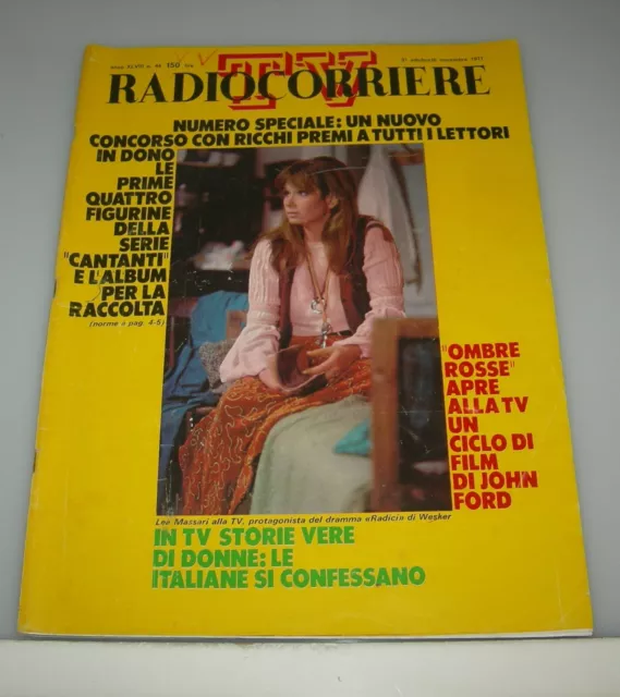 Radiocorriere Tv - N. 44 - 1971 - Lea Massari - Morandi - Pisu