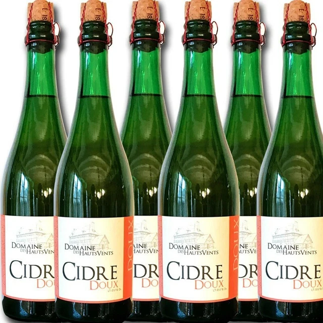 6 bouteilles cidre doux fermier