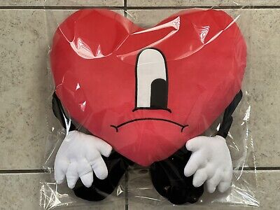 bad bunny heart plush