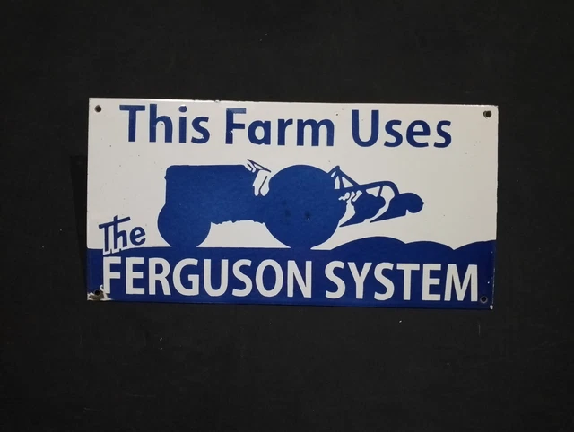 Porcelain Ferguson System Enamel Metal Sign Size 22" x 11" Inches