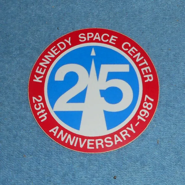 NASA Kennedy Space Center 25th Anniversary 1987 Sticker