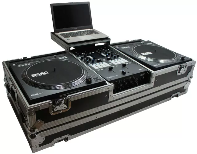 Harmony HC2T1272WLT DJ Battle Coffin for (2) Rane 12 Turntables & Rane 72 Mixer