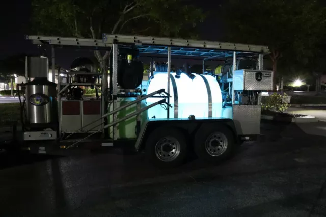 green pressure washer led lights for water tank