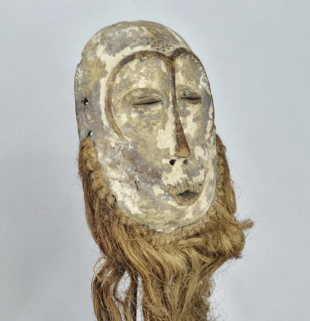 LEGA Wood idimu African Mask Bwami Cult Congo Zaire DRC Tribal Art 1693