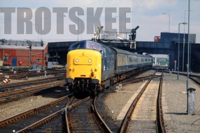 35mm Slide BR British Rail Diesel Loco Class 55 Deltic 55009 Doncaster 1979 Orig