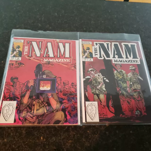 Marvel Comics The Nam' magazine - issues 2, 3