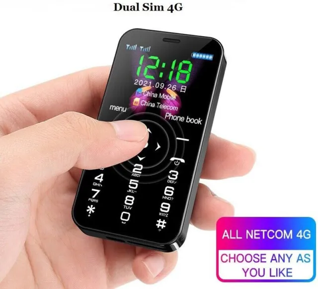 D13 World Smallest 4G Mini Smartphone Dual Sim 1.8in Student Unlock Mobile Phone