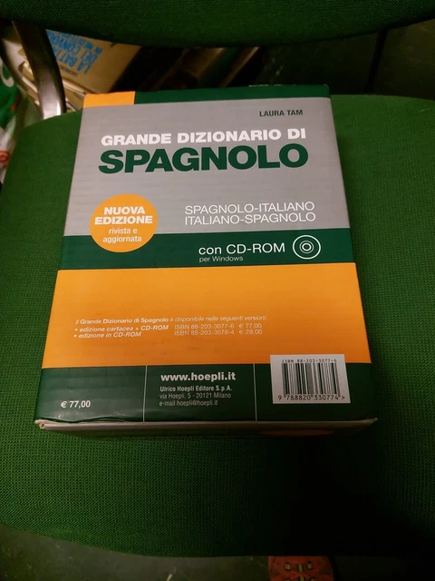 Tam, Grande dizionario di spagnolo. Privo di CD-ROM, Hoepli, 26f24 Tam, Grande dizionario di spagnolo. Privo di CD-ROM, Hoepli, 26f24