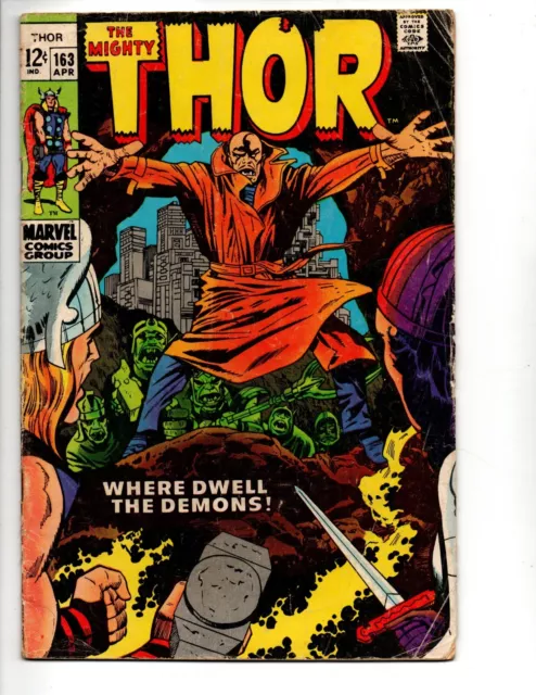 Mighty Thor  #163 (1969) 2nd HIM Cameo 5.0 VG/F