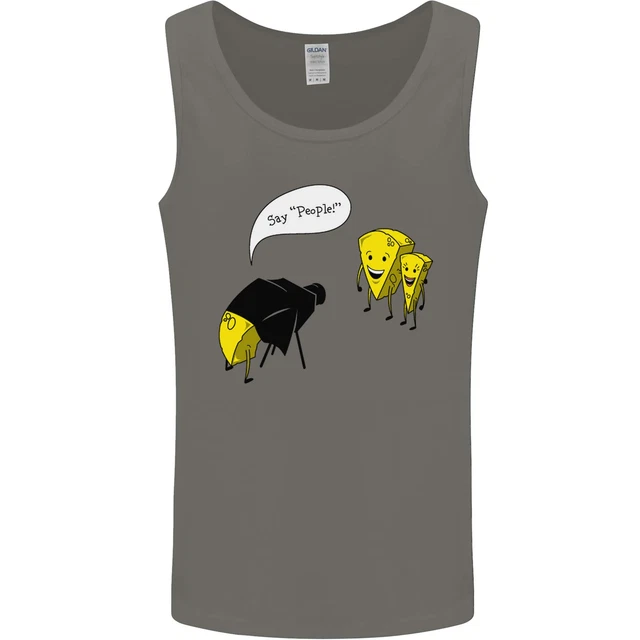 Say People Funny Photography Photograper Mens Vest Tank Top